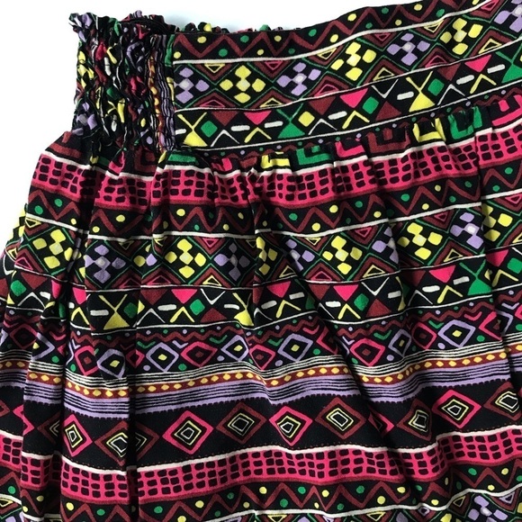 Forever 21 Tribal Geometric Print Skirt Sz Small - Picture 2 of 3
